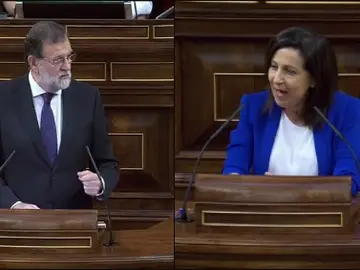 Mariano Rajoy y Margarita Robles Mariano Rajoy y Margarita Robles