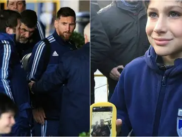 Leo Messi en Montevideo Leo Messi en Montevideo