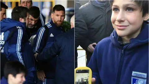 Leo Messi en Montevideo Leo Messi en Montevideo