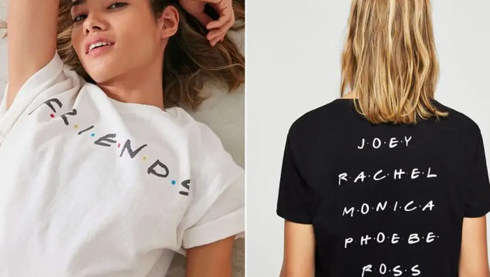 Camisetas con la tipografía de 'Friends'