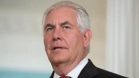 El secretario de Estado estadounidense, Rex Tillerson El secretario de Estado estadounidense, Rex Tillerson.