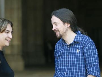 Ada Colau y Pablo Iglesias