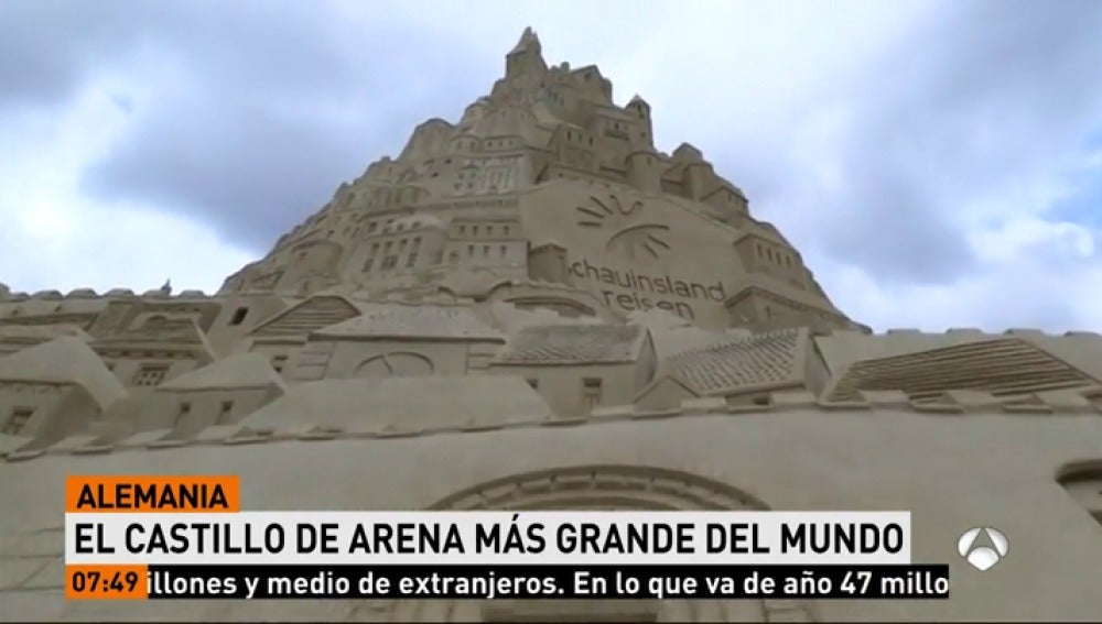 ANTENA 3 TV El castillo de arena más grande del mundo pretende llegar