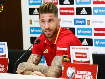 Sergio Ramos comparece ante los medios Sergio Ramos comparece ante los medios