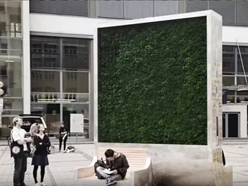 'City tree' contra la polución en una ciudad 'City tree' contra la polución en una ciudad