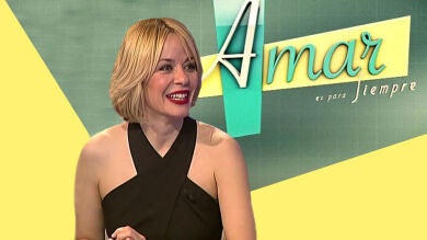 La imagen con la que María Adánez demuestra su felicidad en su incorporación a 'Amar es para siempre'