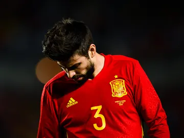 Gerard Piqué, en un partido con la selección española de fútbol Gerard Piqué, en un partido con la selección española de fútbol