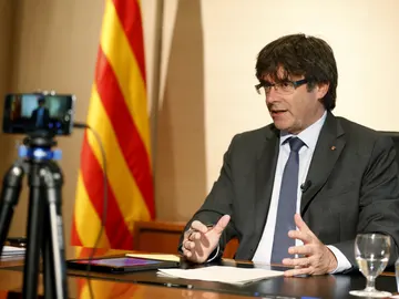 El presidente de la Generalitat, Carles Puigdemont El presidente de la Generalitat, Carles Puigdemont
