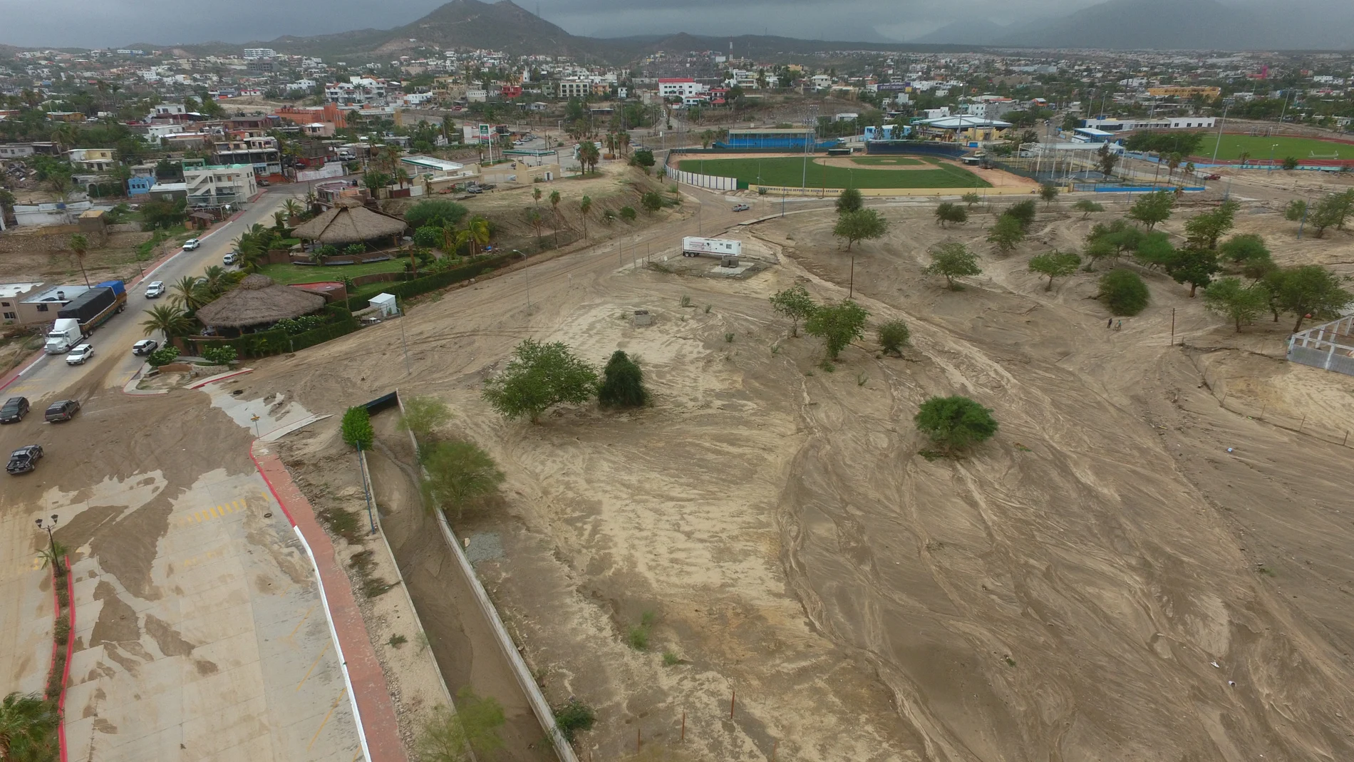 Vista aérea en los Cabos, Baja California Sur, en el noroeste de México Vista aérea en los Cabos, Baja California Sur, en el noroeste de México