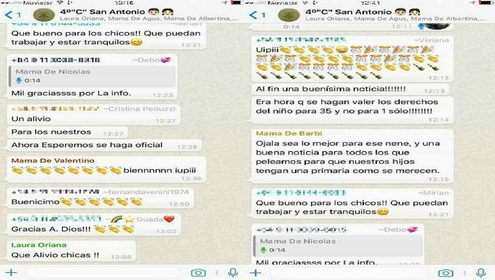 Grupo de Whatsapp de madres contra un niño con Asperger