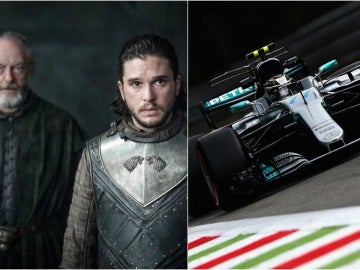 Jon Snow y Ser Davos en el GP de Monza