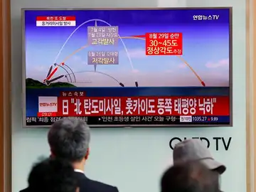 Lanzamiento de un misil por parte de Corea del Norte Lanzamiento de un misil por parte de Corea del Norte