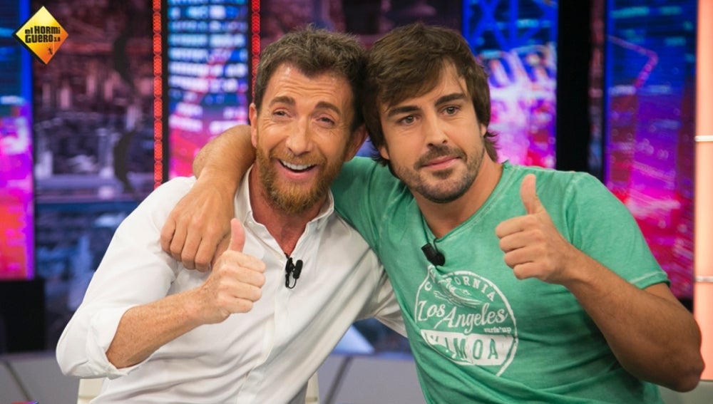 Pablo Motos y Fernando Alonso