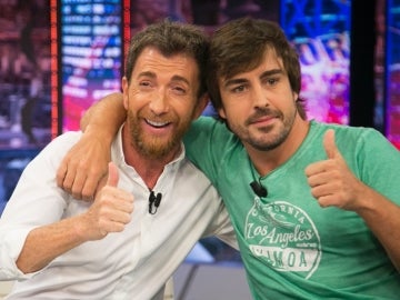 Pablo Motos y Fernando Alonso