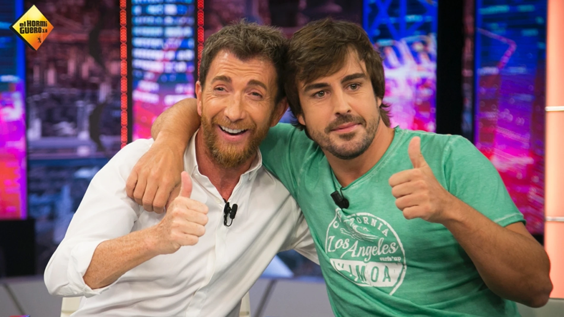 Pablo Motos y Fernando Alonso