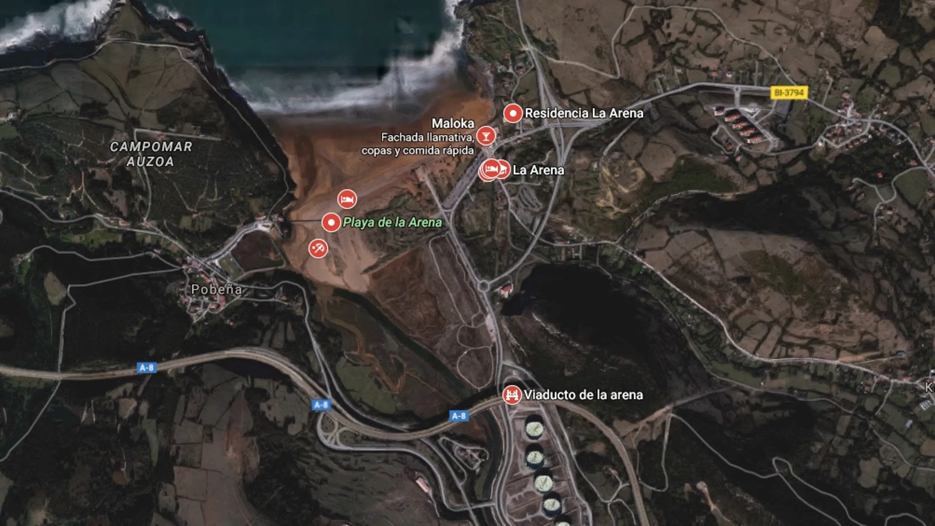 La playa de la Arena, en Muskiz La playa de la Arena, en Muskiz