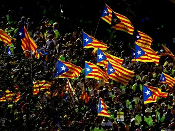 Manifestación en Barcelona con motivo de la Diada en 2017 Manifestación en Barcelona con motivo de la Diada en 2017