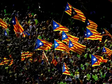 Manifestación en Barcelona con motivo de la Diada en 2017 Manifestación en Barcelona con motivo de la Diada en 2017