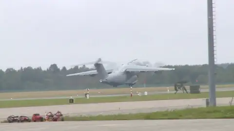 Regresamos en A-420 con el destacamento español desplegado en Estonia Regresamos en A-420 con el destacamento español desplegado en Estonia