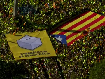 Pancarta por la manifestación del 1-O Pancarta por la manifestación del 1-O