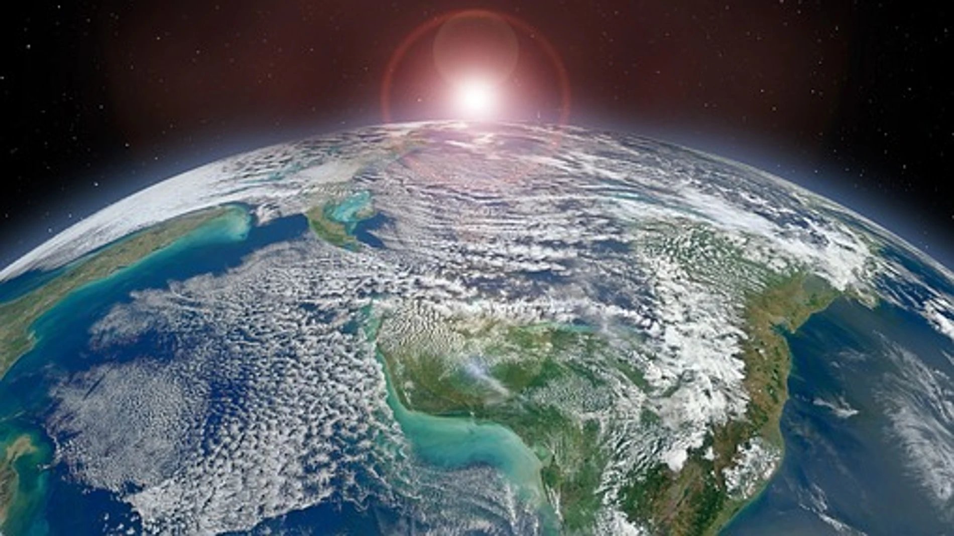 Imagen de la tierra vista desde el espacio Imagen de la tierra vista desde el espacio
