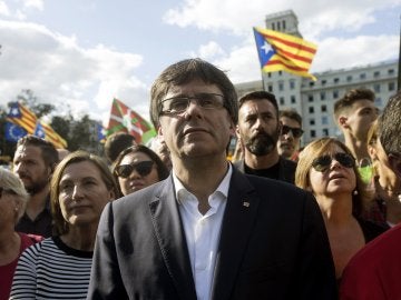 Carles Puigdemont, en la Diada 2017