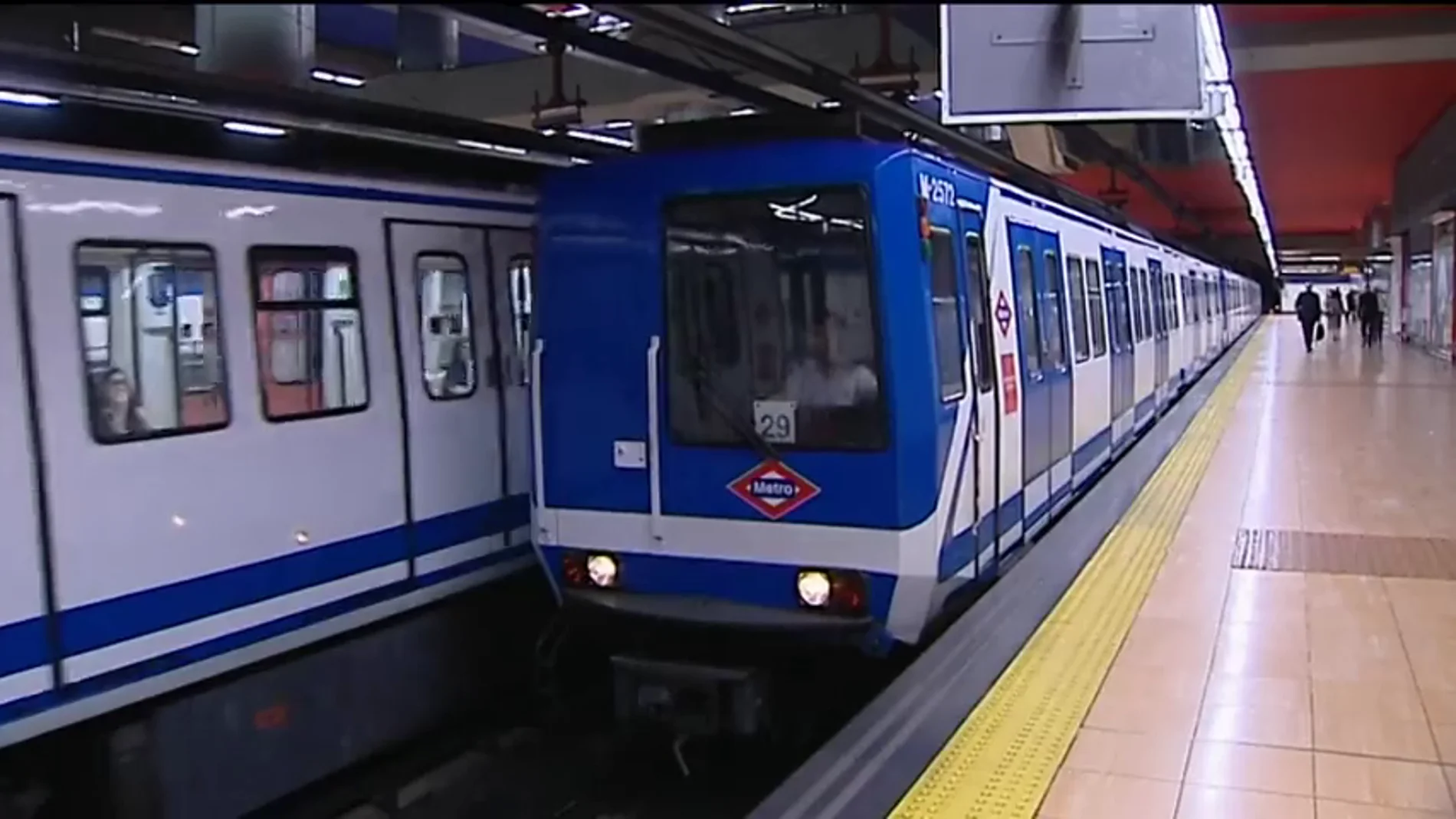 Un vagón del metro de Madrid Un vagón del metro de Madrid