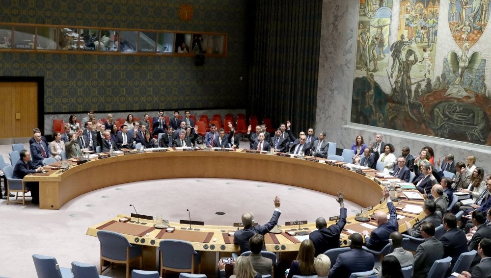 El Consejo de Seguridad de las Naciones Unidas vota 