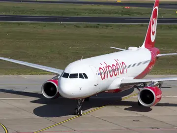 Un avión de la compañía 'Air Berlin' Un avión de la compañía 'Air Berlin'