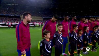 'Welcome to the Catalan Republic': la pancarta del Camp Nou a favor de la independencia