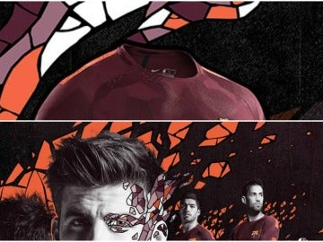 El Barcelona presenta de manera oficial su tercera equipaci&oacute;n