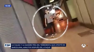 La impactante imagen del terrorista de Barcelona, minutos después del ataque