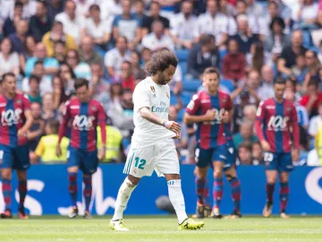 Marcelo, cabizbajo contra el Levante Marcelo, cabizbajo contra el Levante