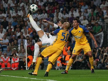 Chilena de Sergio Ramos ante el APOEL Chilena de Sergio Ramos ante el APOEL
