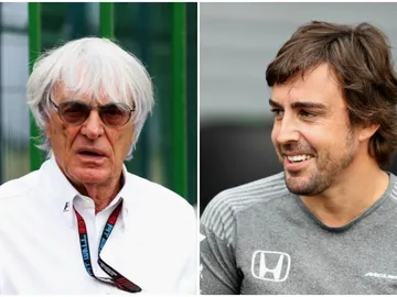 Bernie Ecclestone y Fernando Alonso Bernie Ecclestone y Fernando Alonso