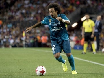 Marcelo, durante un partido con el Real Madrid