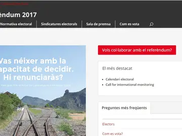 Nueva página web sobre el referéndum ilegal del 1-O Nueva página web sobre el referéndum ilegal del 1-O