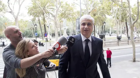 El exconseller de Justicia Germà Gordó, a su llegada a la Audiencia de Barcelona El exconseller de Justicia Germà Gordó, a su llegada a la Audiencia de Barcelona