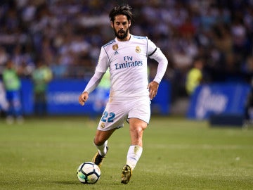 Isco, durante un partido con el Real Madrid