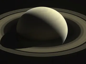 Imagen captada por la sonda Cassini que muestra el planeta Saturno Imagen captada por la sonda Cassini que muestra el planeta Saturno