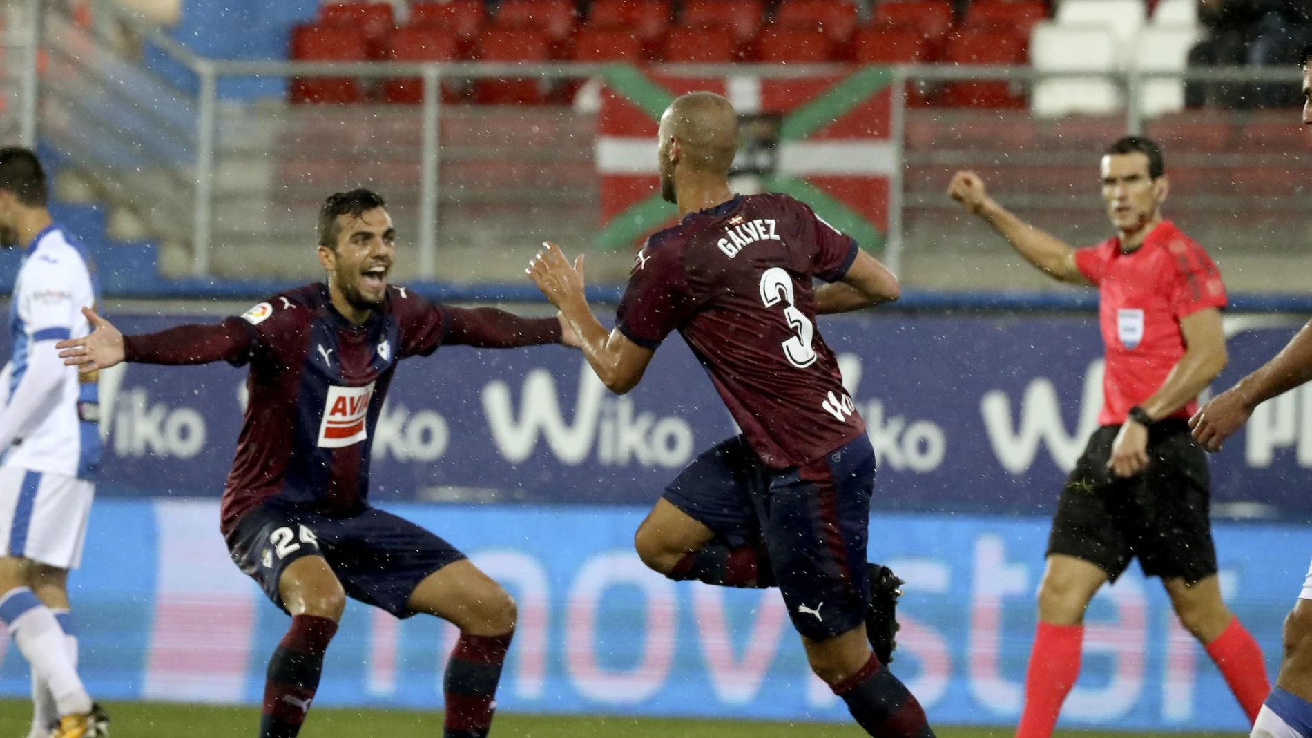 Gálvez celebra su gol ante el Leganés Gálvez celebra su gol ante el Leganés