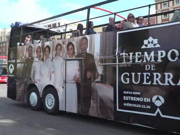 El autobús de 'Tiempos de guerra' recorre Madrid El autobús de 'Tiempos de guerra' recorre Madrid