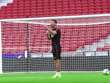 Simeone anuncia que marcará el primer gol del Wanda Metropolitano Simeone anuncia que marcará el primer gol del Wanda Metropolitano