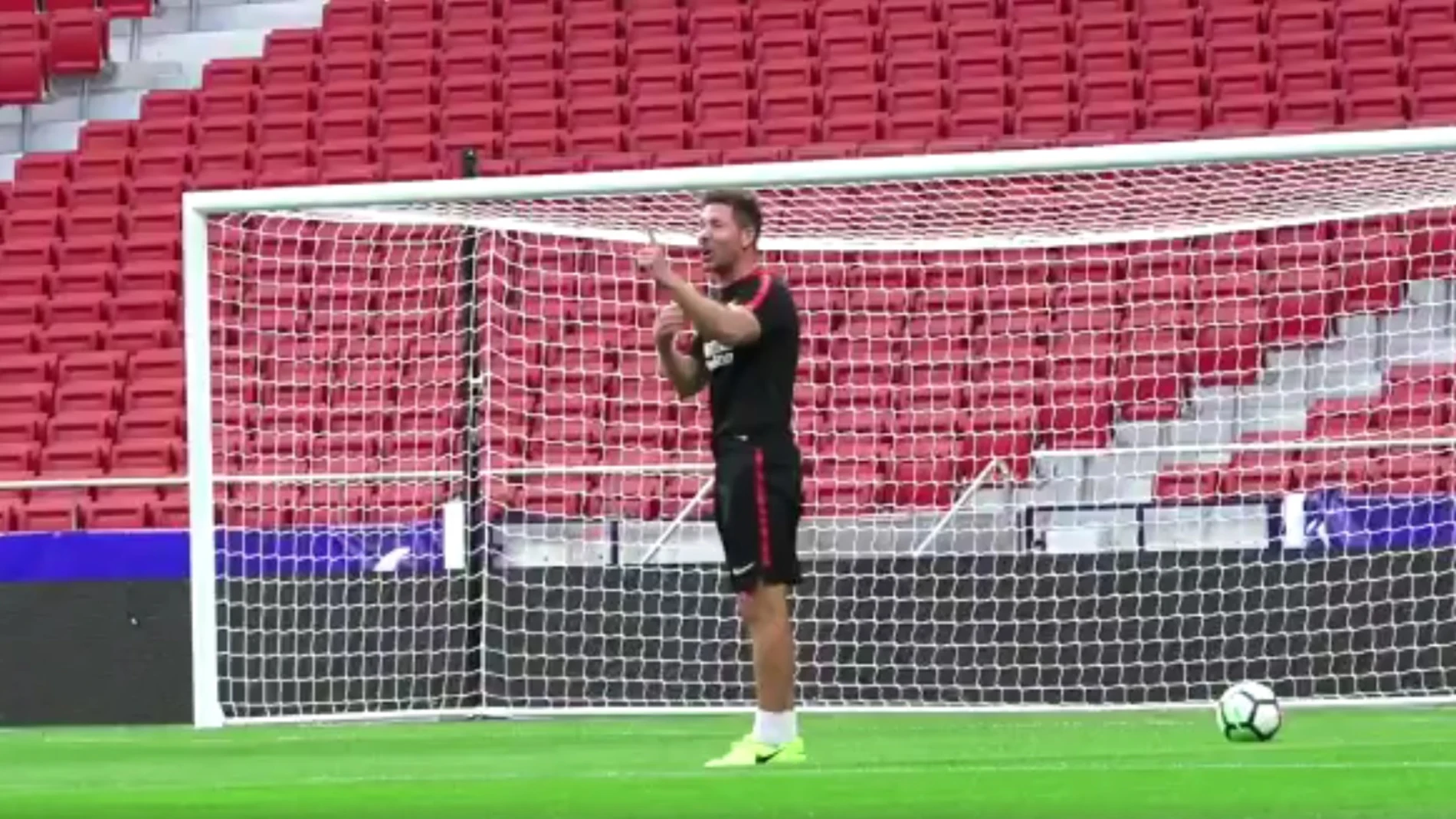 Simeone anuncia que marcará el primer gol del Wanda Metropolitano Simeone anuncia que marcará el primer gol del Wanda Metropolitano