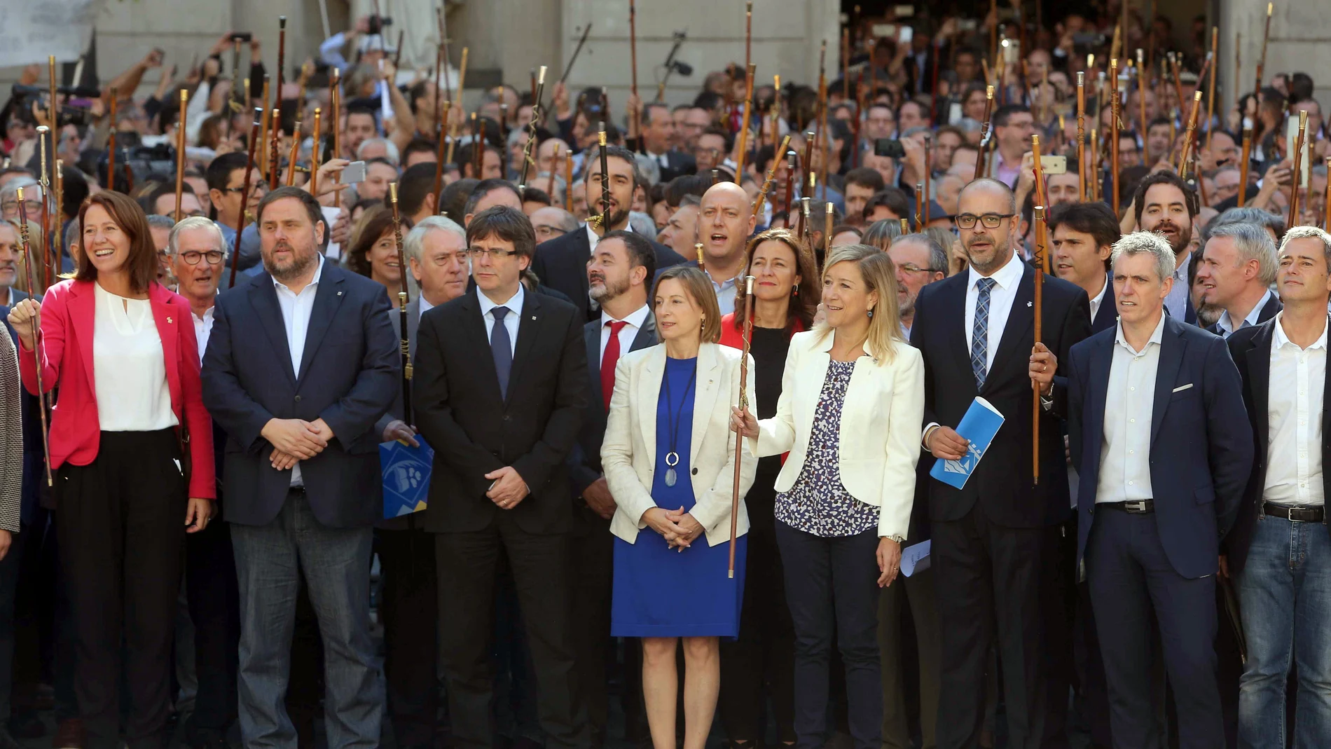 Acto en Barcelona a favor del referéndum Acto en Barcelona a favor del referéndum