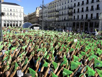 Manifestación de PACMA en Sol Manifestación de PACMA en Sol