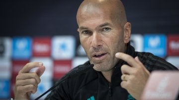 Zinedine Zidane, en rueda de prensa