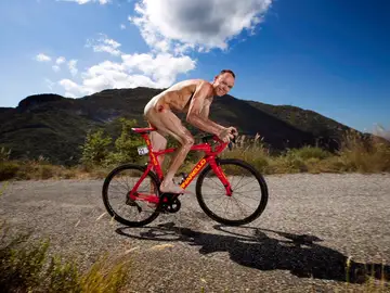 Chris Froome, en su bicicleta Chris Froome, en su bicicleta