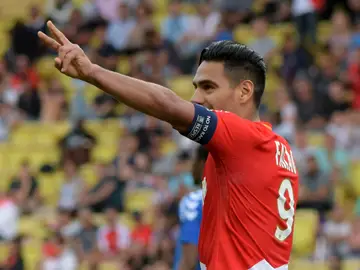 Radamel Falcao celebra un gol Radamel Falcao celebra un gol