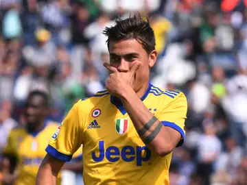 Dybala celebra uno de sus goles con la Juventus Dybala celebra uno de sus goles con la Juventus